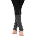 thumbnail image 2 of KESIS Women's Cable Knit Leg Warmers Knitted Crochet Long Socks Anthra Melange, 2 of 3