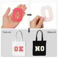 thumbnail image 4 of Uxcell 10pcs Glitters Chenille Letter Patches 5.5 cm/2.2 Inch Patches for Clothing Bags (Rose Red/Purple/Blue/Black/White, L), 4 of 7