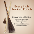 thumbnail image 5 of Cinnamon Brooms 36" and 6"  Cinnamon Broomstick Scented Combo Mini Broom & Large Broom, 5 of 5