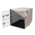 thumbnail image 3 of Floral Dog Crate Cover, Victorian Flowers Print English Garden Art in Pastel Tones Organic Nature Theme, Easy to Use Pet Kennel Cover Small Dogs Puppies Kittens, 7 Sizes, Multicolor, by Ambesonne, 3 of 6