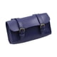 thumbnail image 3 of Bolsa delantera para manillar de bicicleta, pequeña bolsa de almacenamiento retro de PU, bolsa delantera plegable Azul, 3 of 9