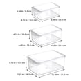 thumbnail image 4 of 3 contenedores organizadores para refrigerador, reutilizables, de plástico, apilables., 4 of 5