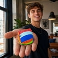 thumbnail image 4 of Anmrize Rainbow Sandbag, Fabric Filled Toy, Striped Stress Ball, Soft Weighted Pouch, Classroom Sensory Tool, Rainbow Striped Sandbag, Fabric Filled Stress Toy, Red, 4 of 5