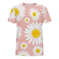 thumbnail image 5 of IROINNID Men's Floral Printed Slim Fit Short Sleeve Easy Care Round Neck T-shirt, 5 of 5