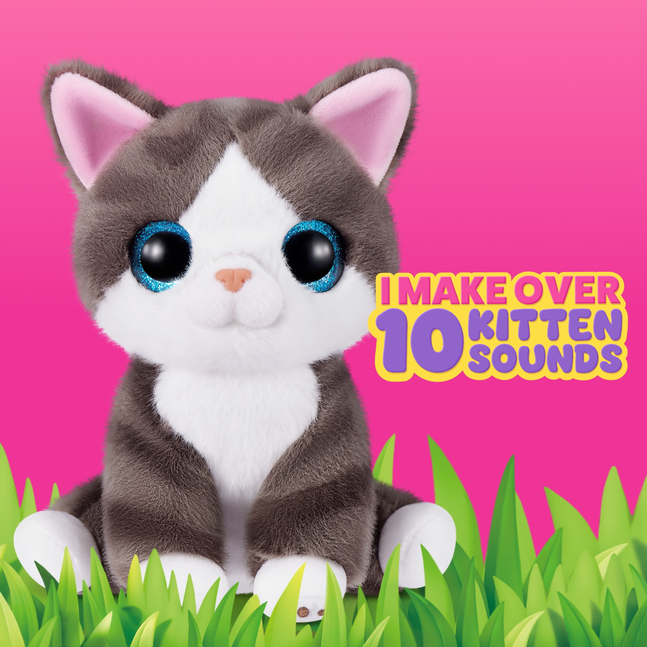 Pets Alive Smitten Kittens Series 2 Cat Interactive Plush Toy, Collectible by ZURU (Colours may vary)