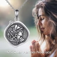 thumbnail image 6 of Greek God Necklace Sterling Silver Greek Protector Pendant Religious Jewelry Gifts for Women Men, 6 of 10