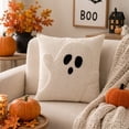 thumbnail image 4 of WWG Halloween Pillow Cover, Decorative Throw Pillowcase, Soft Polyester, 18x18 Inch, Festive Holiday Decor for Couch Sofa Bed, Quality Stitching, Easy to Display, 4 of 6