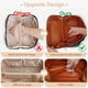 thumbnail image 4 of Bolsa de maquillaje Cessfle Travel de piel sintética a cuadros de 25 x 12 x 12 cm, 4 of 9