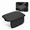 Black, variant on Universal Center Console Armrest Pad - Memory Foam Height Extender - Ergonomic Elbow Support Cushion with Side Storage Pockets for Phones & Cards - Leather Console Protector for Trucks, SUVs & Sedans