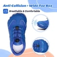 thumbnail image 3 of Stepedia Boys Barefoot Shoes Quick-Dry Wide Toe Box Non-Slip Water Shoes Beach Hiking Swimming Shoes for Kids, Blue, 3 of 8
