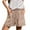 Beige #711, variant on Bovemsi Womens Shorts Casual Summer Beach Fashion Drawstring Elastic Waist Solid Color Comfy Soft With Pockets Running Shorts