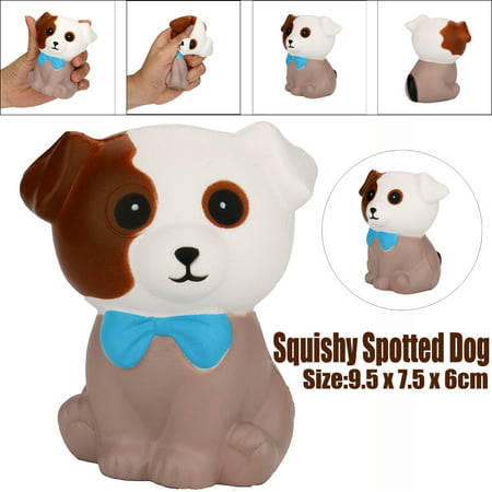 Squeeze Spotted Dog Cream Bread Scented Slow Rising Toys Phone Charm
