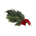 thumbnail image 3 of Couronne Artificielle de Noël à l'Envers Nœud Papillon Baies Rouges Décoration d'Arbre en Forme de Larme pour Décoration de Maison Festival Porte d'Entrée, 3 of 7