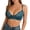 Blue, variant on Women's Lace Comfort Front Closure Bras U-Back Underwire Adjustable Straps Everyday Bra