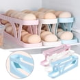 thumbnail image 2 of Double Layer Sliding Egg Storage Carton Stable Saving Space Egg Storage Rack for Refrigerator Home, 2 of 5