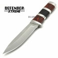 thumbnail image 2 of 10" STAINLESS STEEL WOOD HANDLE HUNTING KNIFE Survival Skinning Bowie Camping, 2 of 6
