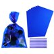 thumbnail image 1 of Bolsas de regalo transparentes Uxcell con lazos de torsión, bolsas de plástico para galletas, caramelos, empaque de panadería, azul, 1 of 7