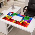 thumbnail image 3 of Long Mouse Pads for Desk,Colorful Dinosaurs Pop Art Pattern Desk Mats on Top Of Desks, Desk Mouse Pad Extra Large with 3mm Non-Slip Base and Stitched Edge for Gaming,Office,Work,Home 31.5"x15.7", 3 of 6