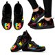 thumbnail image 1 of Zapatos casuales para exteriores con suela suave y estampado de dientes de dibujos animados, diseño de grafiti artístico de moda, zapatillas negras de suela suave, 1 of 6