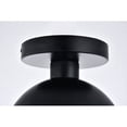 thumbnail image 5 of Eclipse 1 Light Black Flush Mount With Clear Glass, 5 of 5