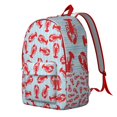 thumbnail image 5 of Crustacean Seafood Marine Ocean Travel Backpack – Lightweight Student Backpack with Nautical Beach Design, Comfortable Carrying, and Anti-theft Features for Daily Use and Short Trips, 5 of 5