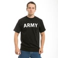 thumbnail image 2 of S25-AT-BLK-02 Classic Military T-Shirt, Army Text, Black, Medium, 2 of 3