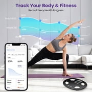 NEXPURE Smart Body Fat Scale, 24-in-1 Digital BMI Bathroom Scale, with Body Fat & Muscle Mass, Bluetooth, 400lb