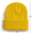 thumbnail image 4 of Qwertyu Ski Beanie Hats for Men Soft Warm Winter Knitted Hats Blue One Size, 4 of 4