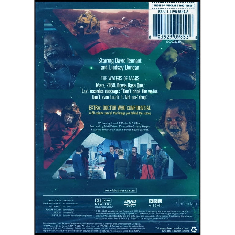 その他 Doctor Who: The Waters of Mars [DVD] Doctor Who: The Waters of Mars - Walmart.com