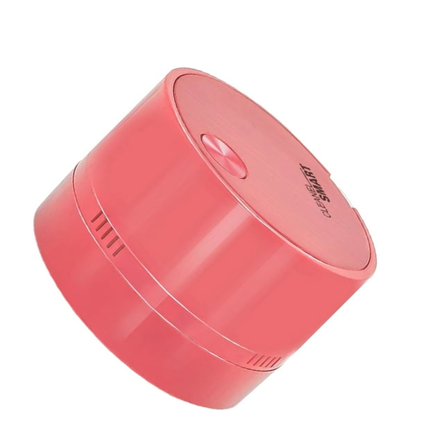keepw ABS Electric Cleaning Vacuum Round Solid Color Replacement Handheld Wireless Portable Battery Powered Dust Remover Duster Pink