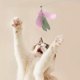 thumbnail image 4 of Juguete interactivo con ventosa y palo para gatos Juguete para gatos para hacer ejercicio en interiores Varita con plumas Juguete para gatos, 4 of 5
