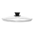 thumbnail image 4 of Tapa de repuesto para sartén de 36,7 cm con asa, para utensilios de cocina portátiles, borde de acero inoxidable transparente, tapa universal para mango negro, 4 of 8