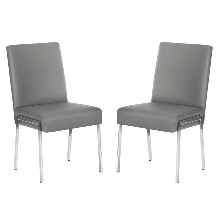 Set Of 2 Dining Chairs KithKasa Modern Faux Leather Dining Chairs Set Of 4... Faux Leather Chairs