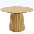 thumbnail image 5 of 46 in. Soild Wood Natural Oak Dining Table Round Kitchen Table, 5 of 5