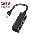 thumbnail image 1 of NARABB RJ45 Répartiteur de Connecteur Ethernet 1 vers 3 Prises Câble Internet 5 6 7, 1 of 9