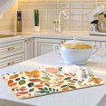 thumbnail image 6 of Yayeee Dish Drying Mat for Kitchen Counter 16"x18" Microfiber Absorbent Pad, Beige Retro Leaves, 6 of 7