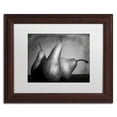 thumbnail image 2 of Trademark Fine Art "Cayendo" Canvas Art by Moises Levy White Matte, Wood Frame, 2 of 5