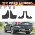 thumbnail image 6 of Xotic Tech 4PCS Front & Rear Mud Flap Splash Guards Fender Flare Mudguard Dirt Slush Trap Protector w/Hardware Accessories Full Set Compatible with Ford Explorer Sport Utility 2019-2022, 6 of 8