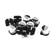 10pcs 100uF 16V SMD Aluminum Electrolytic Capacitors 6mm x 5mm