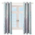 thumbnail image 4 of Marine Coral 2 Panels Blackout Curtains for Bedroom Living Room Drapes Kitchen Room Window Blackout Curtain Grommet, 4 of 6