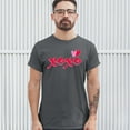 thumbnail image 3 of Tee Hunt XOXO T-shirt Romance Valentine's Day Hearts Passion Love Men's Tee, Charcoal, 4X-Large, 3 of 5