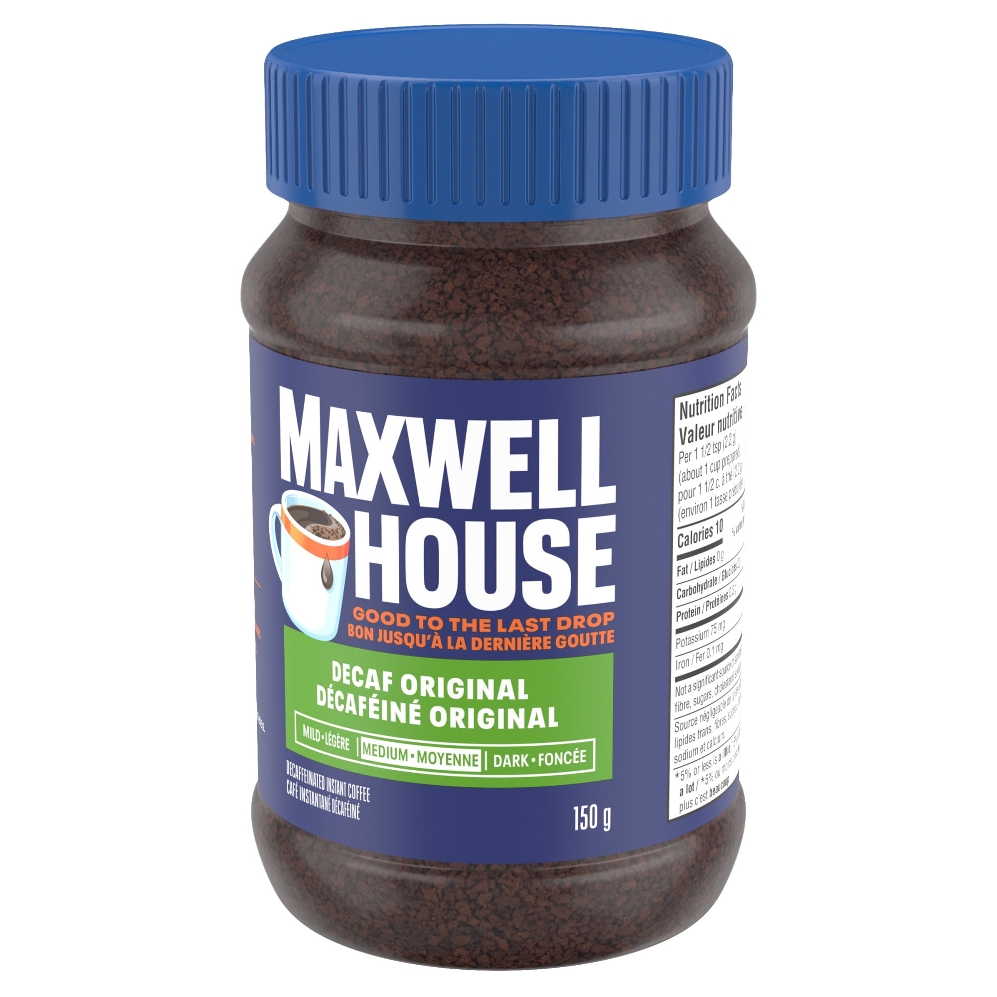 Maxwell House Decaf Instant Coffee, 150g