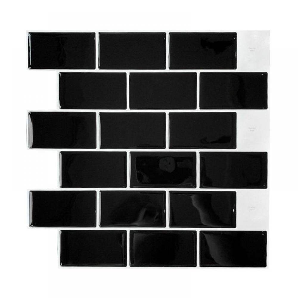 Carlendan Wall Tile Sticker Home Bathroom Kitchen Brick 3D Wall Decor