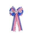 thumbnail image 2 of Patriotic Bow For Independence Day Celebrations And National Holiday Party With Ribbon Streamers, 2 of 6