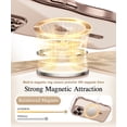 thumbnail image 4 of Funda para iPhone 16 Pro Max GVIEWIN 6,9" transparente color oro rosa, 4 of 9