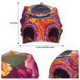 thumbnail image 2 of Rocae Vintage Patterned Skull for Beanies Hats for Men Women Warm Chunky Knit Hats Winter, 2 of 7