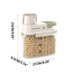 thumbnail image 3 of Grain Storage Container | Airtight Double-Sealed Food Grade PET | Wide Mouth Dispenser with Funnel Spout & Handle | Transparent Portable Cereal Organizer | Multiple Sizes | 1 Piece | 21x9.5x23-33cm, 3 of 5