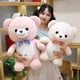 thumbnail image 4 of Oso de peluche de dibujos animados para niños, juguete de alta calidad de 25-60cm, animal de peluche, pajarita, regalo de cumpleaños, 4 of 5