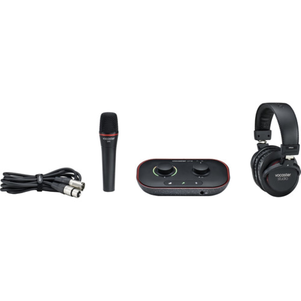 Focusrite Vocaster One Studio Bundle with K&M Professional Recording Microphone Stand (2 Items)