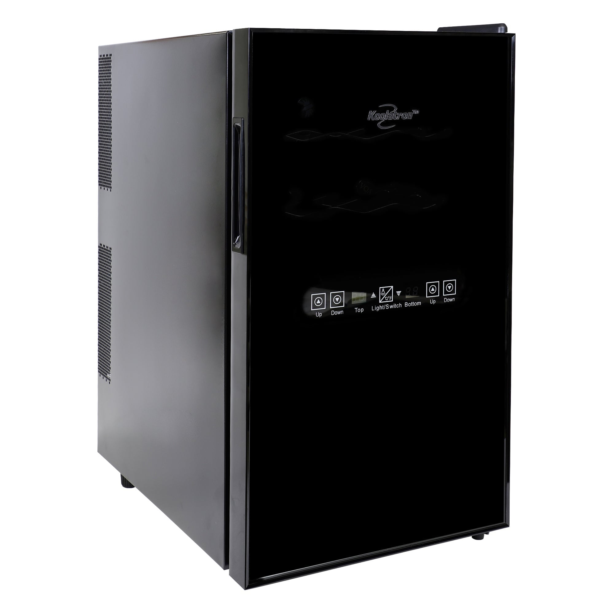 Koolatron 18 Bottle Dual Zone Wine Cooler Freestanding Wine Fridge Black